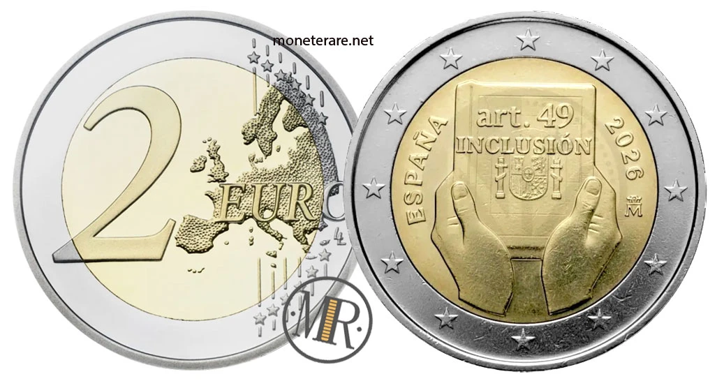 Spanien 2-Euro-Gedenkmünze 2026 – Spagna e Disabilità — tutela, diritti e inclusione