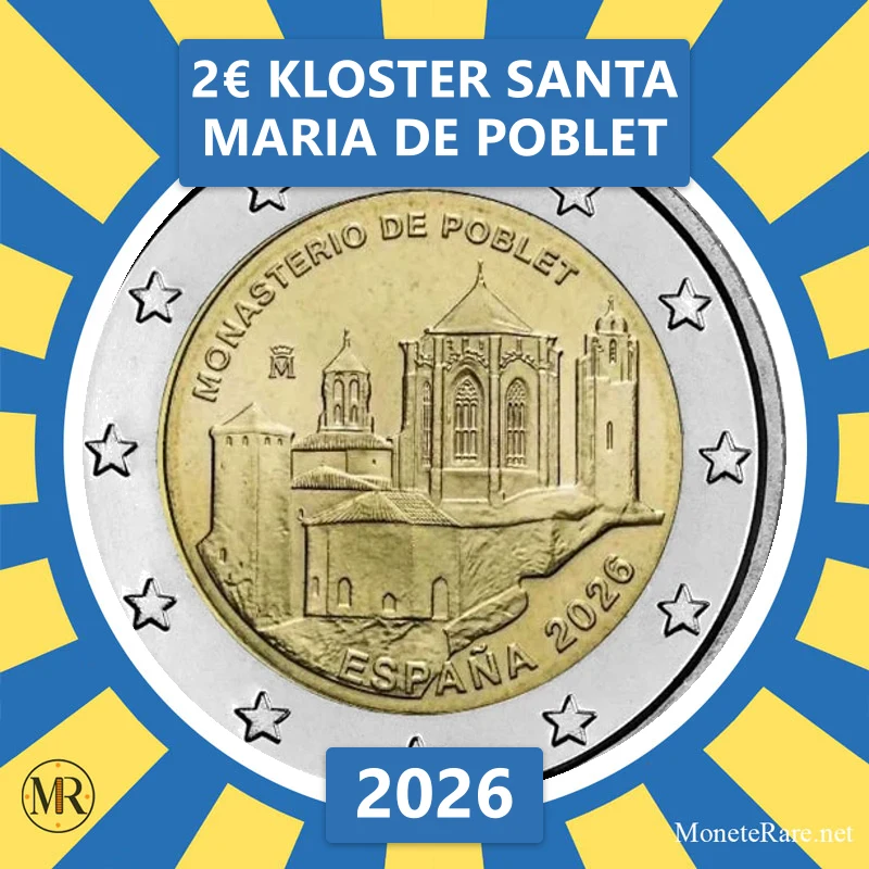 Estland 2€ Kloster Santa Maria de Poblet 2026 Estland 2€ Kloster Santa Maria de Poblet 2026 (Münzfoto)