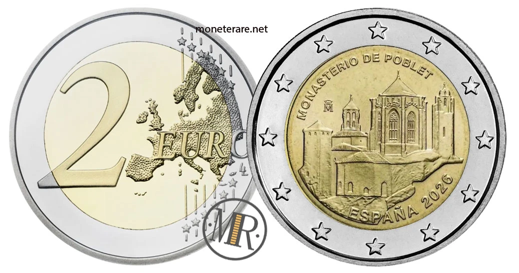 Spanien 2-Euro-Gedenkmünze 2026 – Monastero di Santa Maria di Poblet