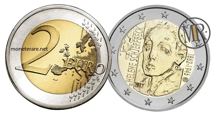 2-Euro-Gedenkmünze Finnland 2012 - Helene Schjerfbeck