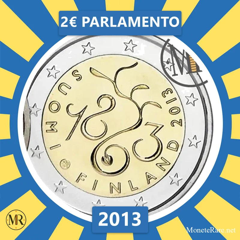 Finnland 2€ Parlamento 2013 (Münzfoto)