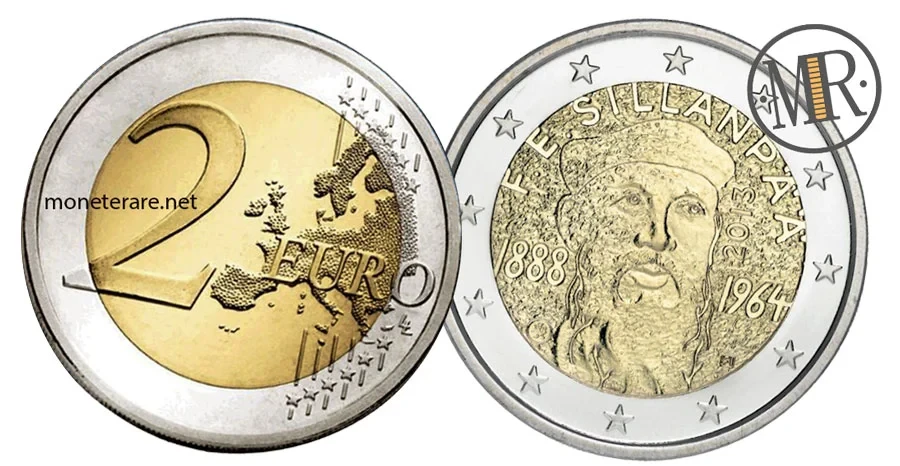 2-Euro-Gedenkmünze Finnland 2013 - Frans Eemil Sillanpää