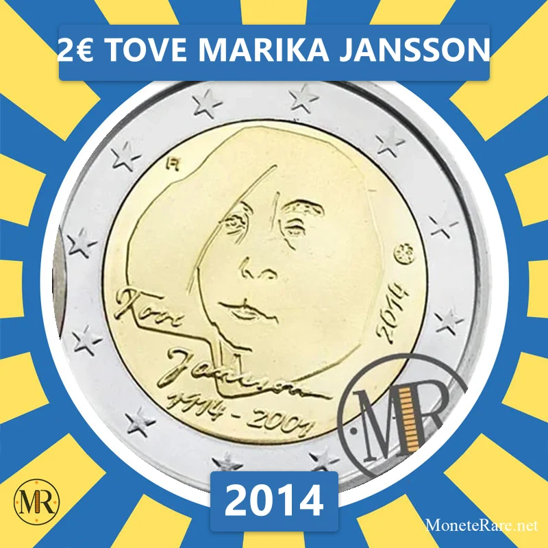 Finnland 2€ Tove Marika Jansson 2014 (Münzfoto)