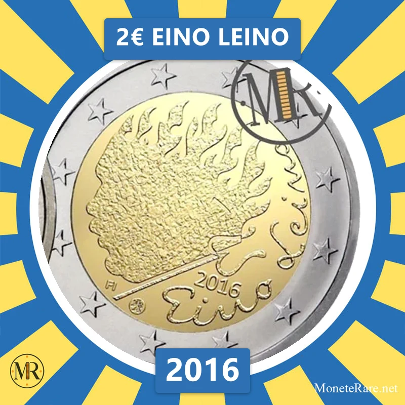 Finnland 2€ Eino Leino 2016 (Münzfoto)