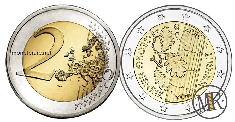 2-Euro-Gedenkmünze Finnland 2016 - Georg Henrik von Wright