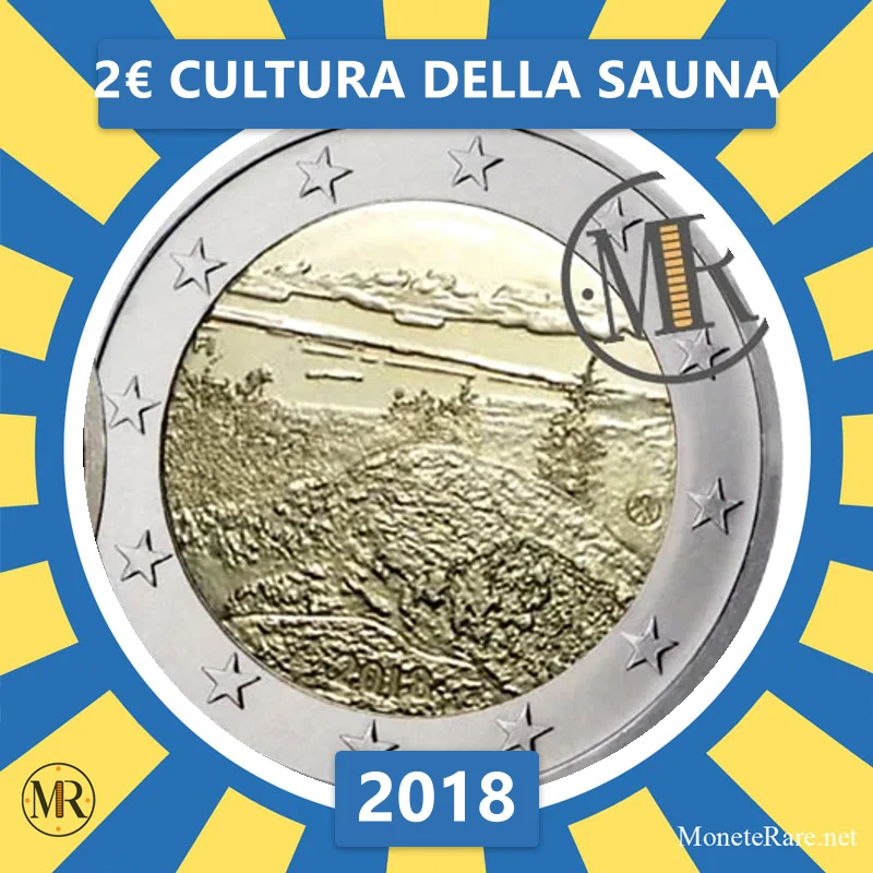 Finnland 2€ Saunakultur 2018 (Münzfoto)