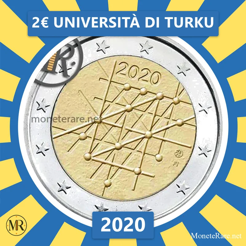 Finnland 2€ Università di Turku 2020 (Münzfoto)