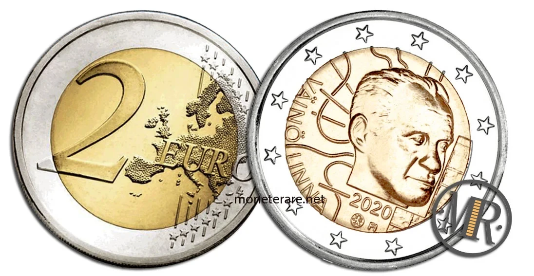 2 Euro Gedenkmünze Finnland 2020 Väinö Linna