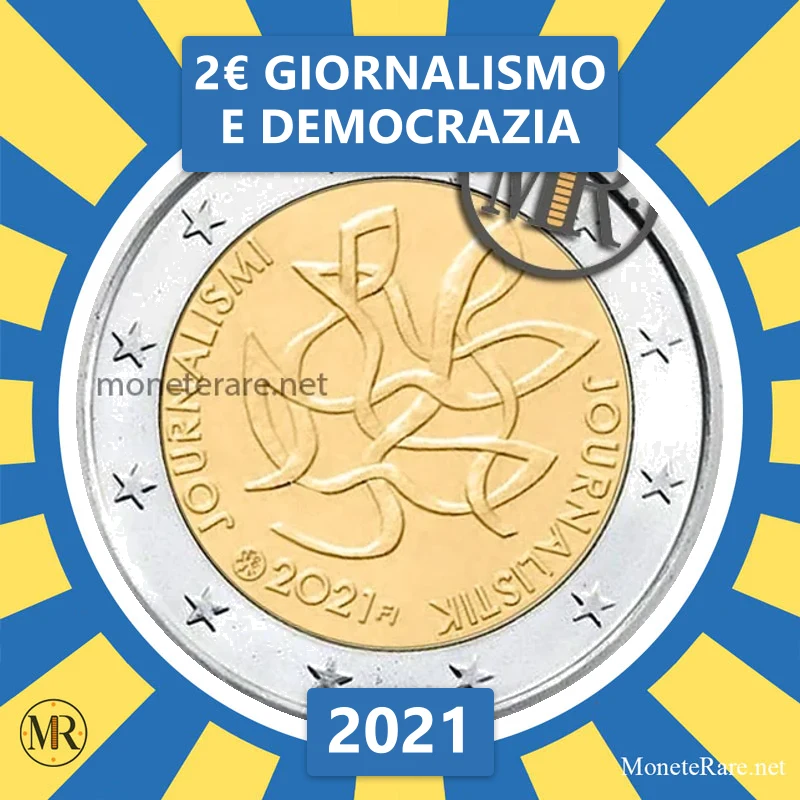 Finnland 2€ Giornalismo e Democrazia 2021 (Münzfoto)