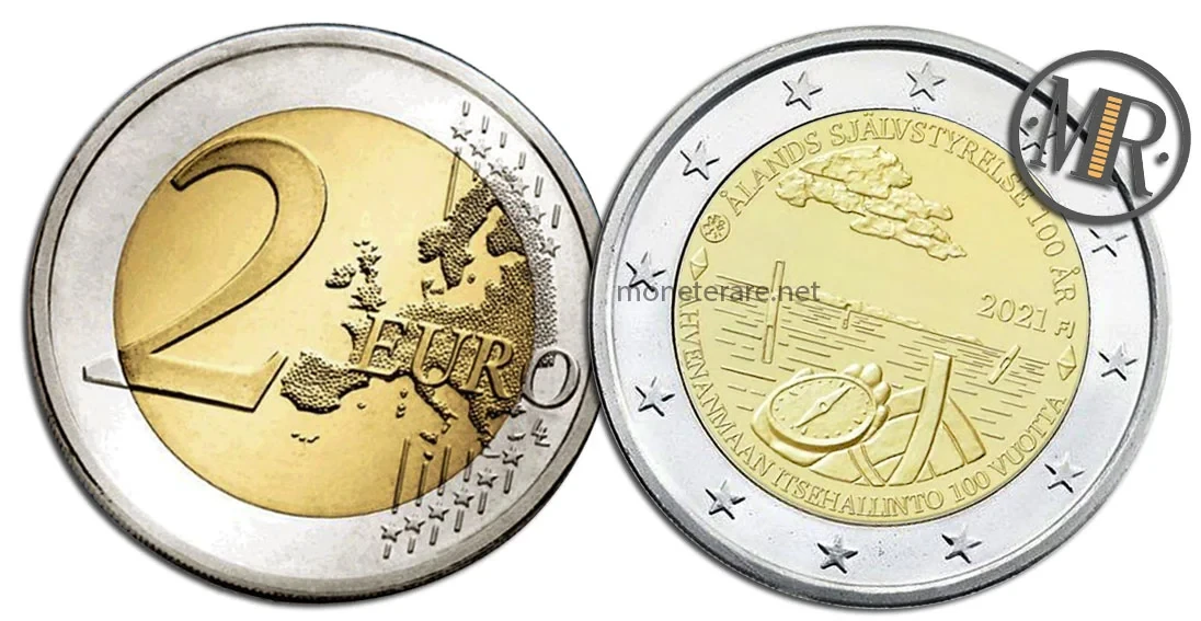 2-Euro-Gedenkmünze Finnland 2021 Ålandinseln