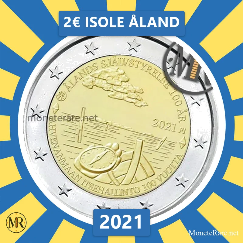 Finnland 2€ Isole Åland 2021 (Münzfoto)