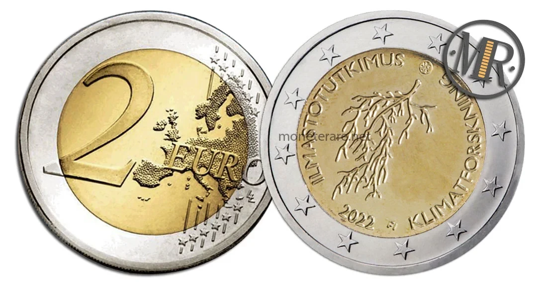 2-Euro-Gedenkmünze Finnland 2022 Klimaforschung