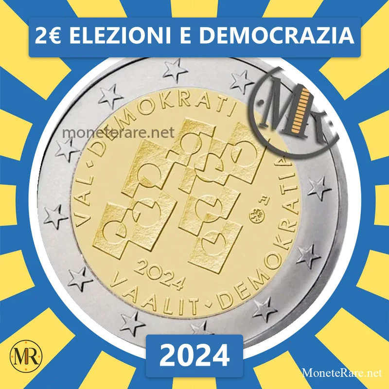 Finnland 2€ Elezioni e Democrazia 2024 (Münzfoto)