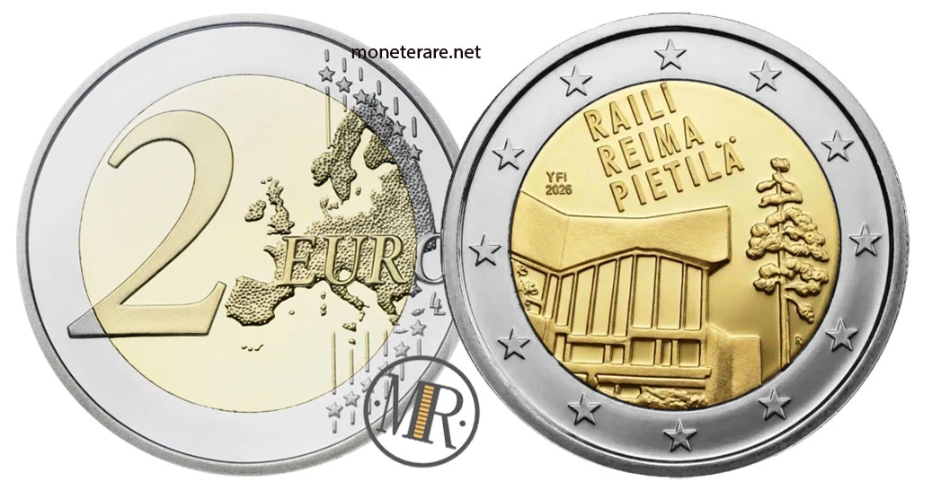 Finnland 2-Euro-Gedenkmünze 2026 – Raili e Reima Pietilä