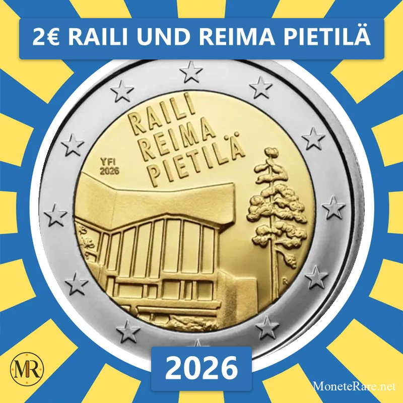 Finnland 2€ Raili und Reima Pietilä 2026 (Münzfoto)