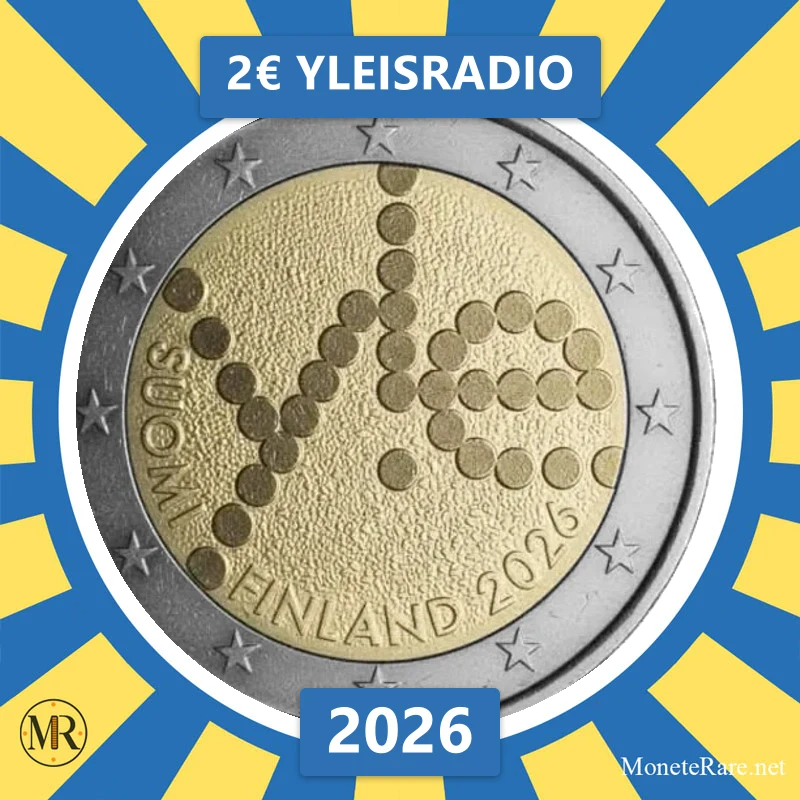 Finnland 2€ Yleisradio 2026 (Münzfoto)