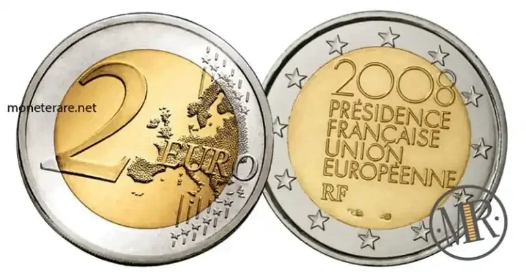 2-Euro-Gedenkmünze Frankreich 2008 Präsidentschaft des Rates der Europäischen Union