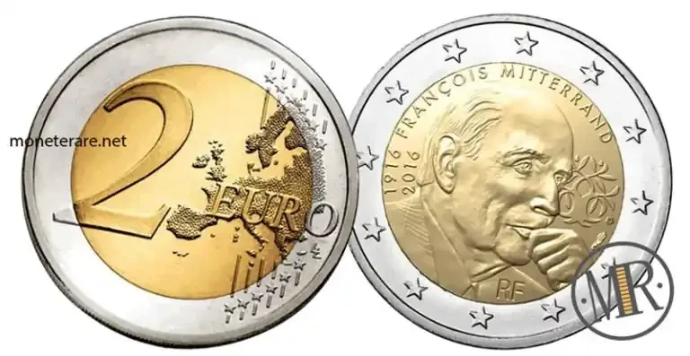 2 Euro Commemorativi Francia 2016 - Francois Mitterrand