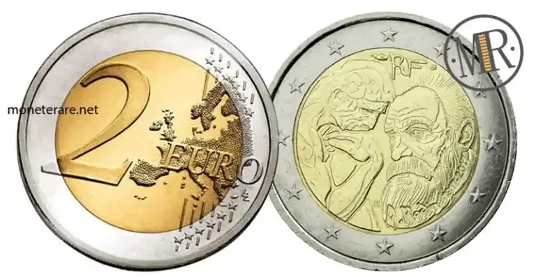 2 Euro Gedenkmünze Frankreich 2017 - Auguste Rodin