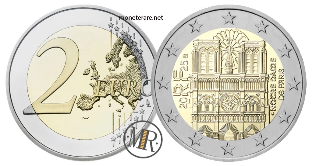 Frankreich 2-Euro-Gedenkmünze 2025 – Notre-Dame de Paris