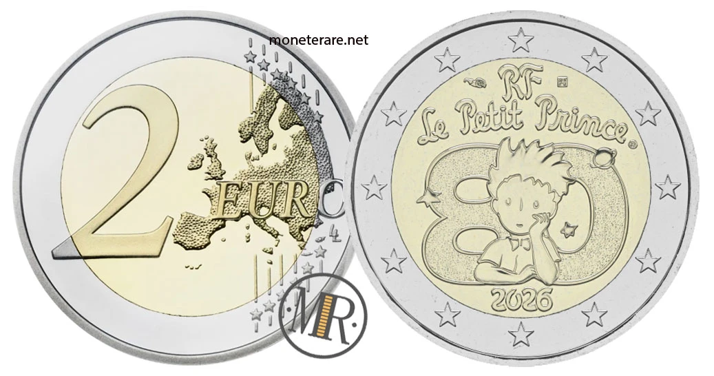 Frankreich 2-Euro-Gedenkmünze 2026 – Il Piccolo Principe (Saint-Exupéry)