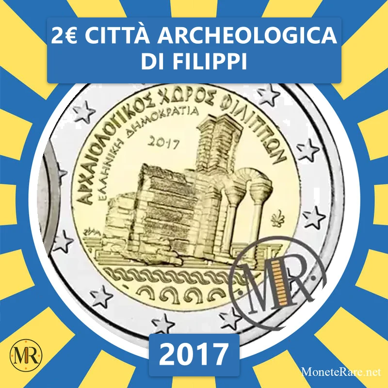 Griechenland 2€ Città archeologica di Filippi 2017 (Münzfoto)