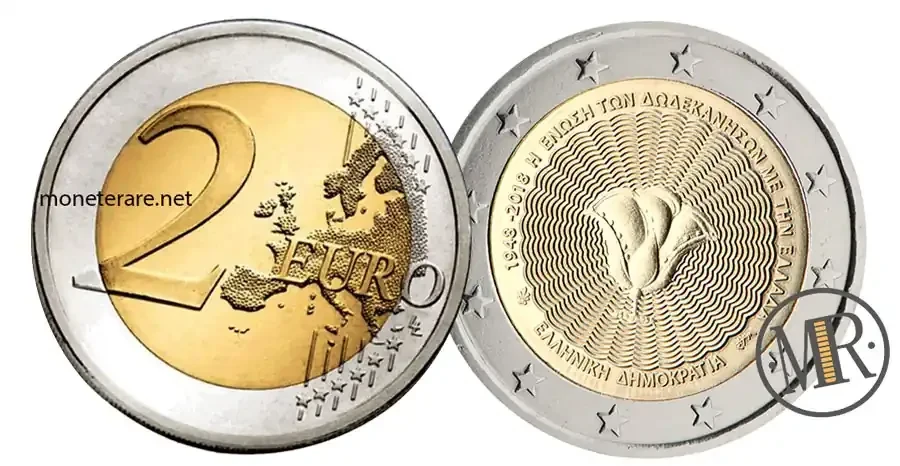 2 Euro Griechenland 2018 Dodekanes-Inseln