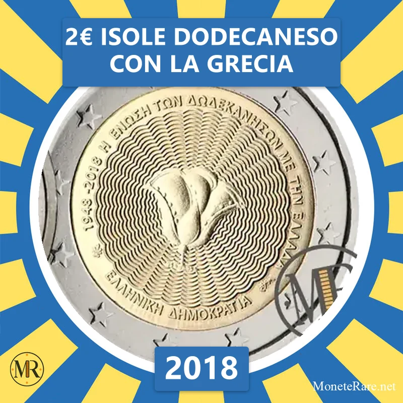 Griechenland 2€ Isole Dodecaneso con la Grecia 2018 (Münzfoto)