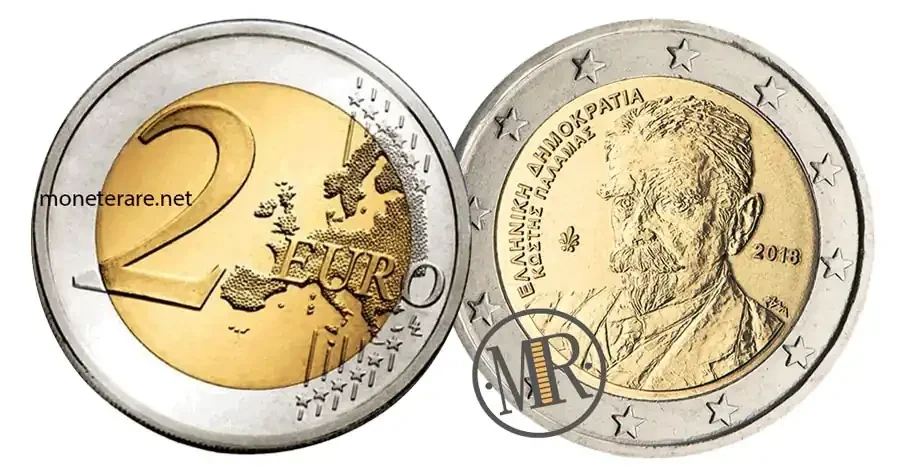 2 euro griechenland 2018 kostis palamas