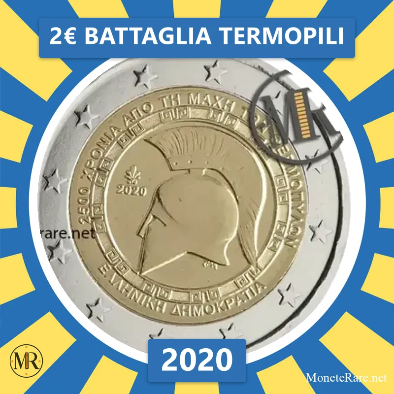 Griechenland 2€ Battaglia Termopili 2020 (Münzfoto)