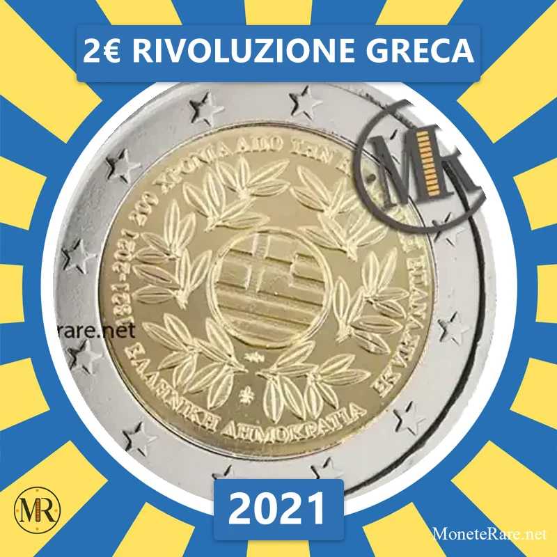 Griechenland 2€ Rivoluzione Greca 2021 (Münzfoto)