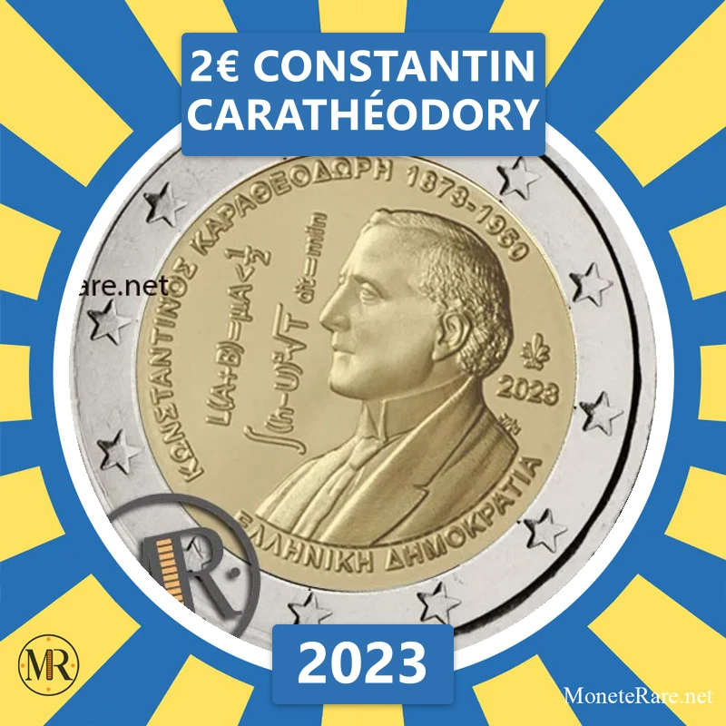 Griechenland 2€ Constantin Carathéodory 2023 (Münzfoto)