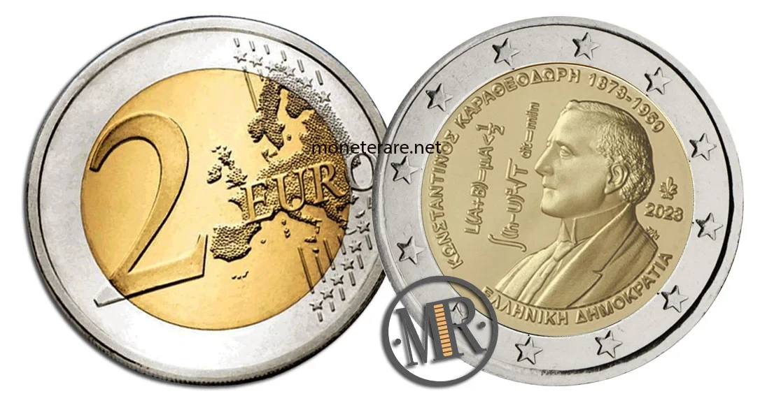 2-Euro-Gedenkmünze Griechenland 2023 Constantin Carathéodory