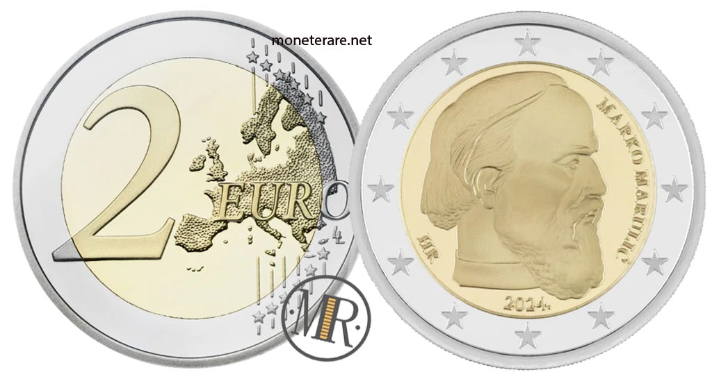 Kroatien 2-Euro-Gedenkmünze 2024 – Marko Marulić