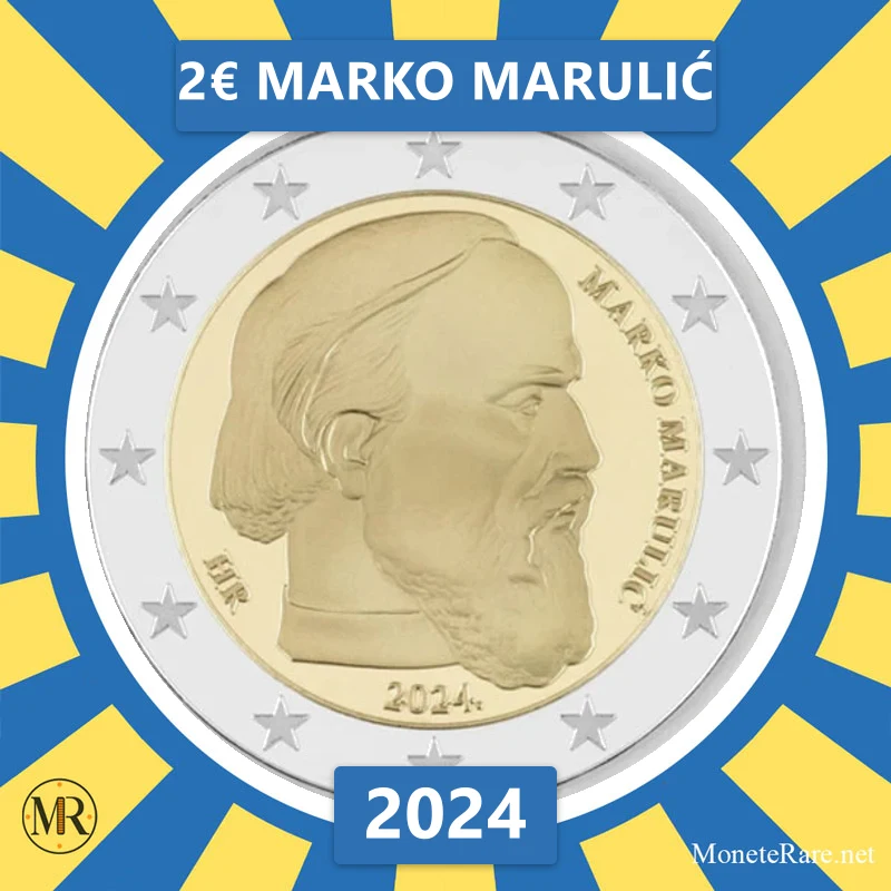 Kroatien 2€ Marko Marulić 2024 (Münzfoto)