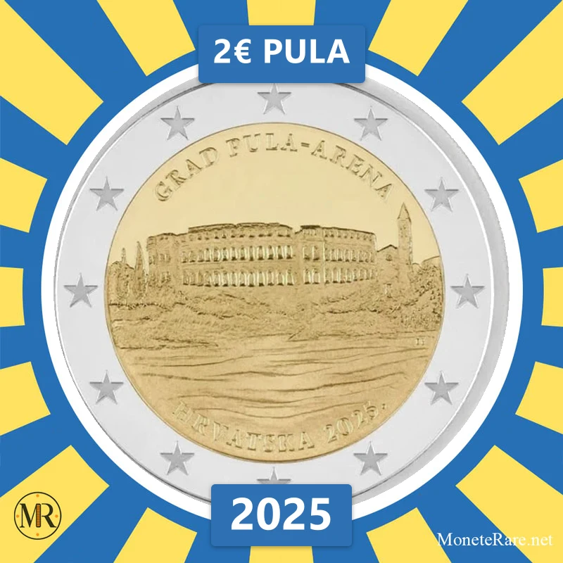 Kroatien 2€ Pula 2025 (Münzfoto)