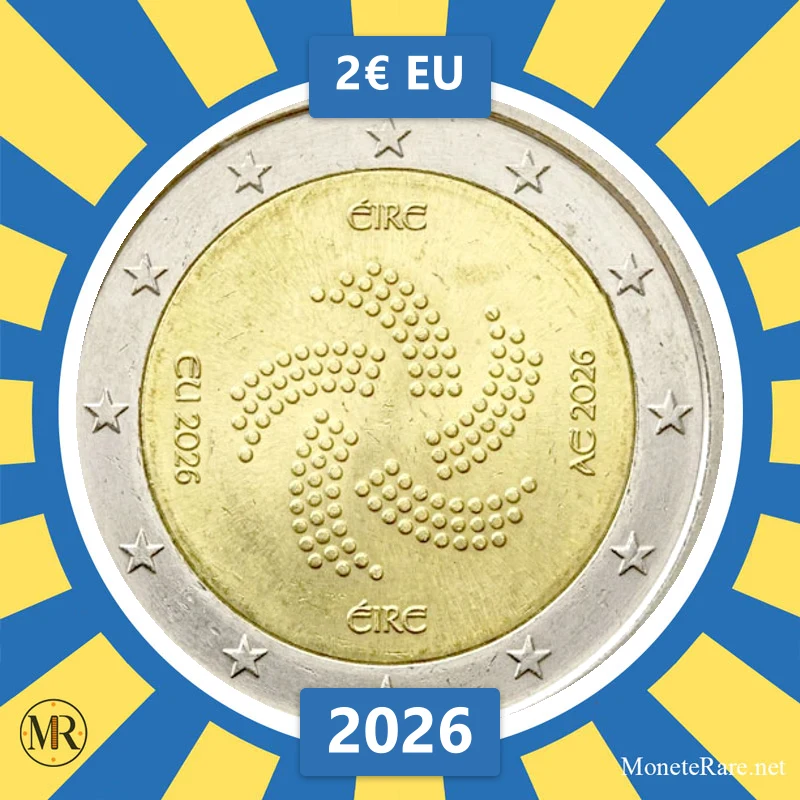 Irland 2€ EU 2026 Irland 2€ EU 2026 (Münzfoto)