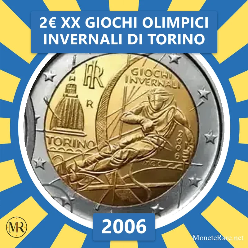 Italien 2€ XX. Olympische Winterspiele in Turin 2006 (Münzfoto)