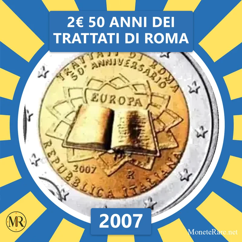 Italien 2€ 50 Jahre der Römischen Verträge 2007 (Münzfoto)