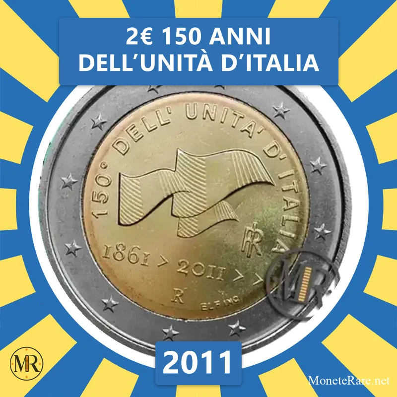 Italien 2€ 150 Jahre der Einheit Italiens 2011 (Münzfoto)