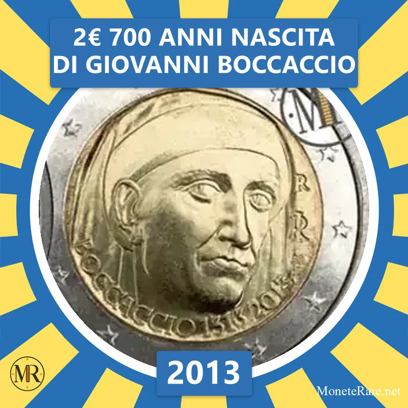 Italien 2€ 700 Jahre seit der Geburt von Giovanni Boccaccio 2013 Italien 2€ 700 Jahre seit der Geburt von Giovanni Boccaccio 2013 (Münzfoto)