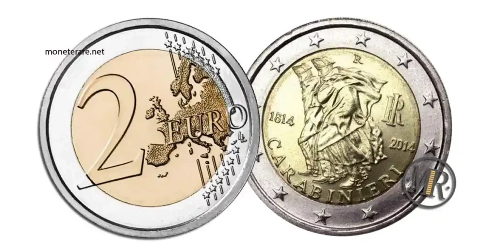 2-euro-carabinieri-2014-wert