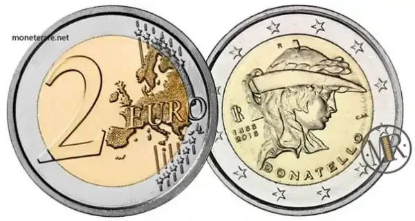 2-Euro-Gedenkmünzen Italien 2016 Donatello