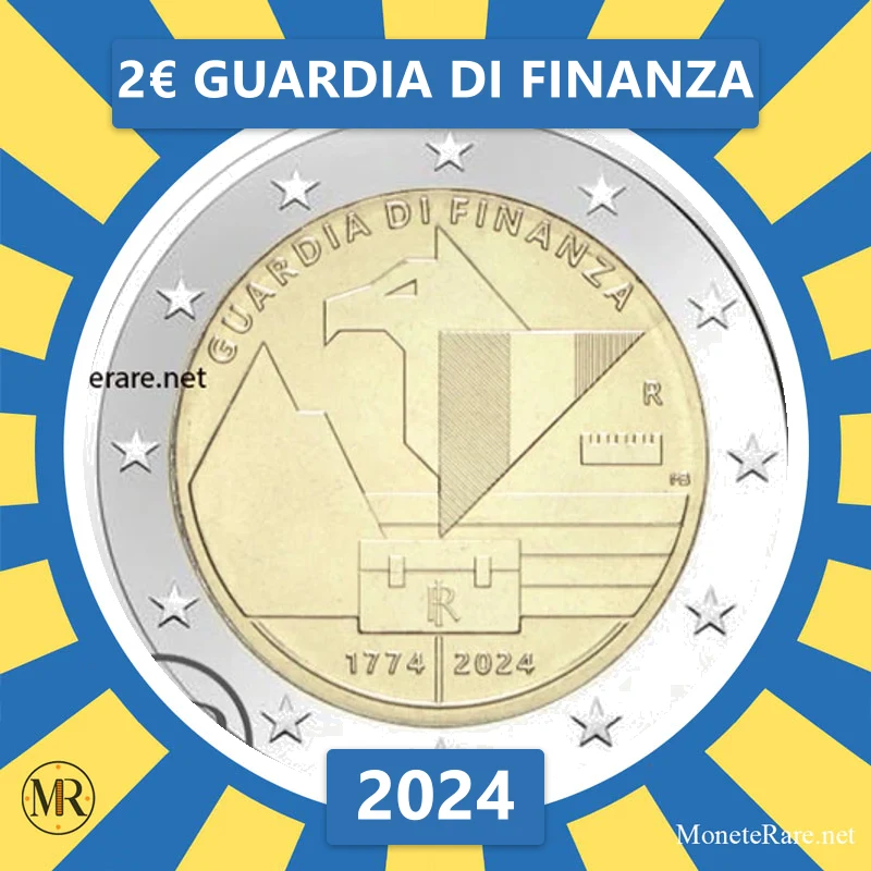Italien 2€ Finanzpolizei 2024 (Münzfoto)