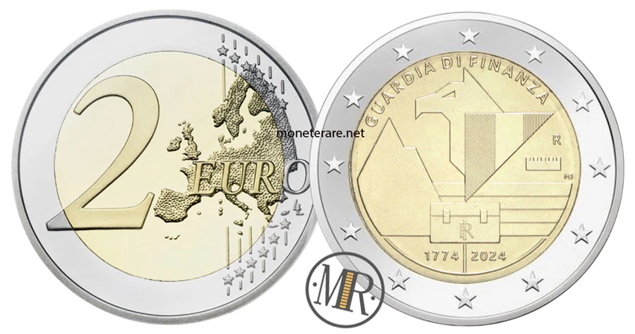 2-Euro-Gedenkmünze Italien 2024 – Guardia di Finanza