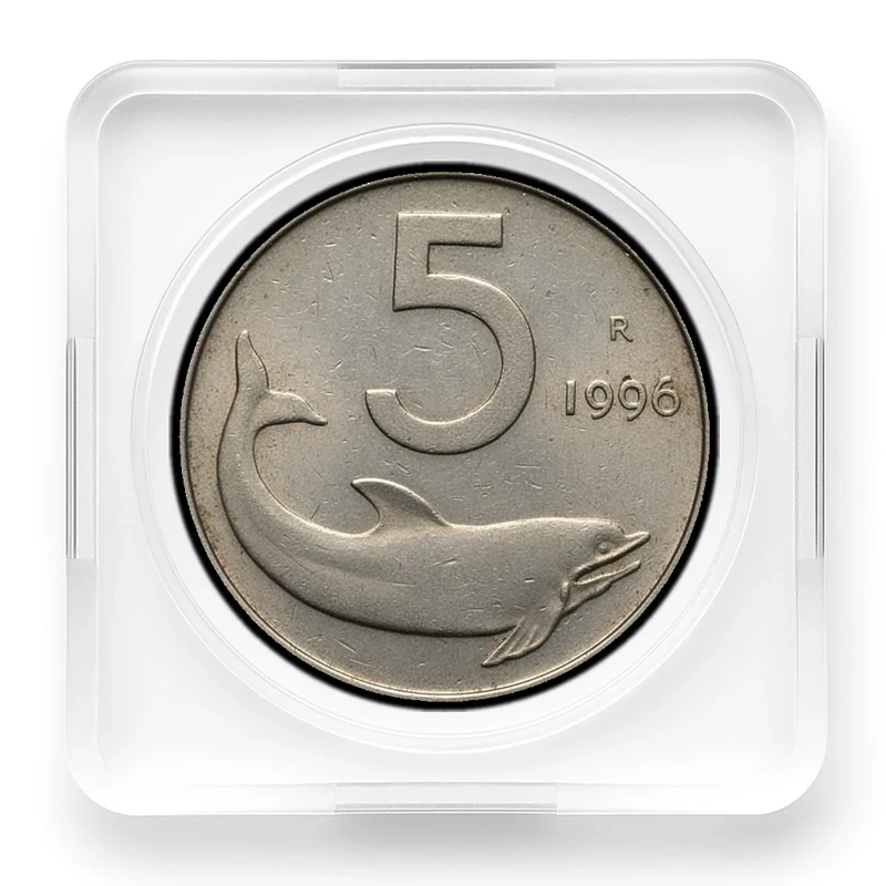 5 Lire 1969 Delfin Rückseite, Serien-Typfoto