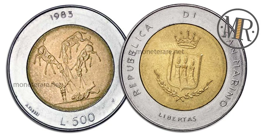 1983 500 Lire San Marino