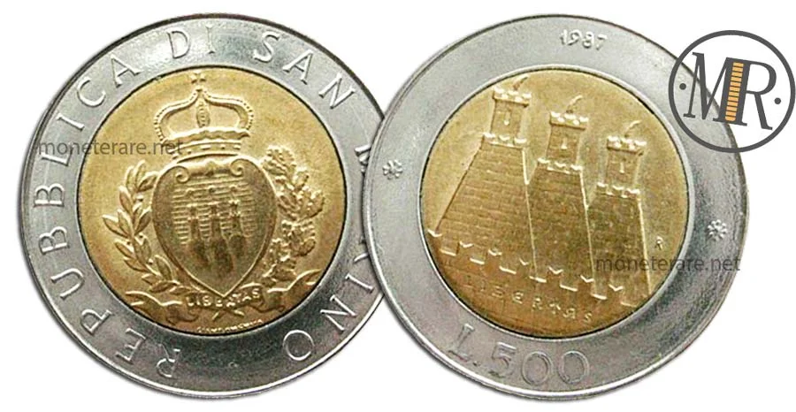 500 Lire 1988 San Marino