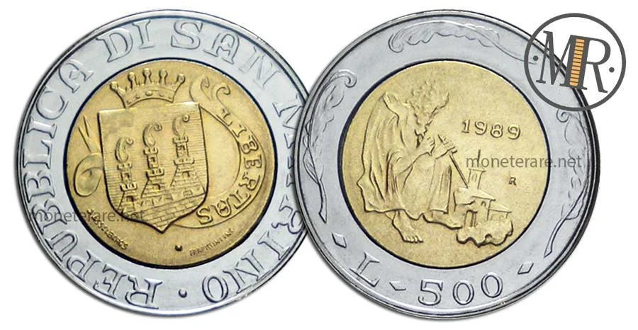 500 Lire 1989 San Marino