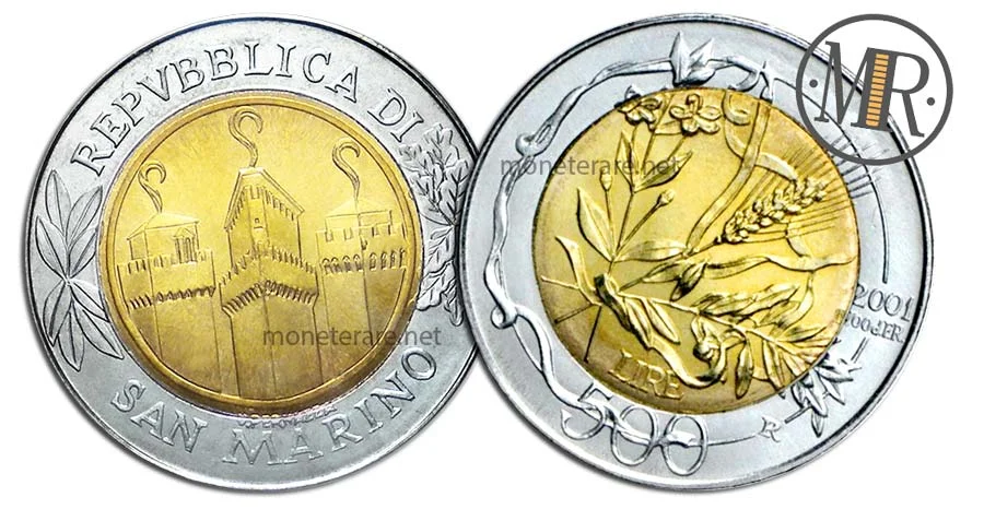 500 Lire 2001 San Marino